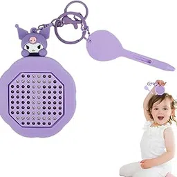 patpat PATPAT® Sanrio Kulomi Keychain for Girls Cute Bag Charms, Cartoon Key Chain for Girls Fidget Toy Beads Puzzle Board Toy Stylish Keychains for Girl for Bike, Car Key Chain Sisters & Friends-picture-37