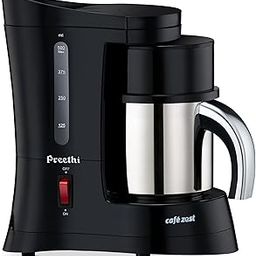 Preethi Cafe Zest Drip Coffee Maker| 450W Coffee Machine for Home | 500ml Capacity | Black (CM 210)-image-24