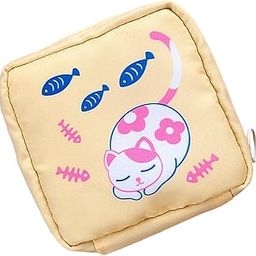 Enakshi® Cartoon Sanitary Napkin Storage Bag Reusable Zippered Portable for Women Cat Fish|Health & Beauty | Health Care | Feminine Hygiene | Other Feminine Hygiene-image-91