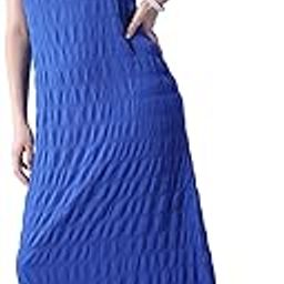 by The Indian Garage Co Women Fit and Flared Casual Solid Long Dress-picture-51