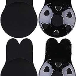 Rabbit Shape Push Up Invisible Nipple Cover Waterproof Strapless Lift Silicone Nipple Sticker-image-1