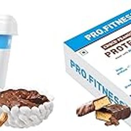 MyFitness Peanut Butter & PRO.FITNESS Protein Bar | Healthy Snacks Combo | 22g Protein Creamy Choco Spread & 11g Protein Bars, Choco Peanut Butter | Cholesterol Free | No Trans Fat | 227g + (34g x 6)-image-47