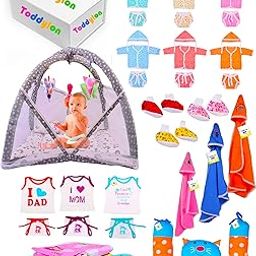 Toddylon 39 in 1 New Born Baby Products All Baby Bedding Set | Baby Clothes | Gift Packs | Hospital Kit | Essentials Items | Infants Combo (0-6 Months)-image-74