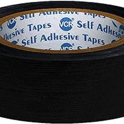 VCR Black Duct Tape - 16 Meters in Length 24mm / 1" Width - 1 Roll Per Pack - Strong Book Binding Tape - Waterproof Heavy Duty Duct Tape-picture-24