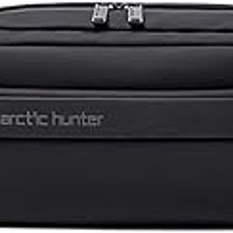 Arctic Hunter Large Fanny Pack for Men Heavy Chest Bag with Magnetic Buckle Big Waist Pouch Polyester Sling Bag for Men Crossbody Water-Resistant Passport Side Bag for Travel Business Office,Black-image-33