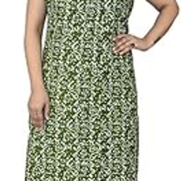 Women's Cotton Sleeveless Nighty Sleepwear Maxi Dress for Women in Cotton with Side Pocket| Free Size Nighties Super Soft Comfortable Fabric | Western Ladies Maxi Night Gown Nighty-image-89
