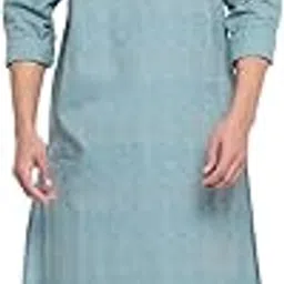 fabindia Men's Cotton Solid Slim Kurta-picture-7