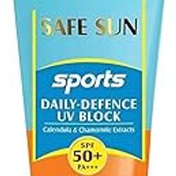 Safe Sun Sports UVA UVB Protection SPF, Water and Sweat Proof, Anti Pollution (80g, 50, Sun Protection Factor (SPF))-12