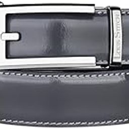 louis stitch Premium VT Leather Men's Auto Lock Belt | No Holes Belts for Men | Leather Belt for Gents (LSBE-SY-ALGY-ALRC)-picture-9