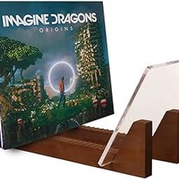 KAIU Vinyl Record Storage Holder - Stacks up to 50 Albums, 7 or 12 inch - Solid Wood Stand with Clear Acrylic Ends - Display Your Singles and LPs in This Modern Portable Rack Unit - Patent Pending-image-31