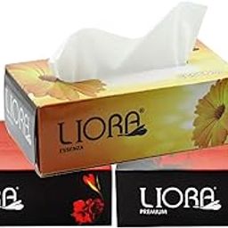 Liora 2 ply Soft Facial Tissue Paper Box Pack of 3, Soft Face Wipes Tissue for Wiping Oily Skin, Makeup Remove, Facial Wipes for face cleaning (100 Pulls Per Box, 300 sheets)-image-88