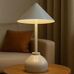 Table Lamp Bedside Modern Scandinavian Design Black Table Lamp with Fabric Shade for Bedroom Living Room Home Decor and Office Use (18 Inch, Black)-6