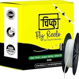 Chipku House Fly Trap, Sticky Ribbon, Sticky Trap for houseflies roll of 150 Meter Fly Catcher Trap for Oudoor (1)-image-40
