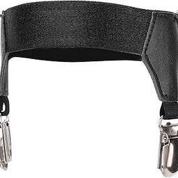 Sock Garters, Adjustable Double Metal Buckle Clips Sock Suspenders Non‑Slip Elastic and Breathable for Women for Sock-image-51