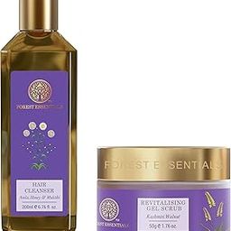 Forest Essentials Hair Cleanser Amla, Honey & Mulethi 200ml (Shampoo) & Forest Essentials Revitalising Kashmiri Walnut Gel Scrub|Revitalising Exfoliation|Unisex Face Scrub| 50 g-picture-14