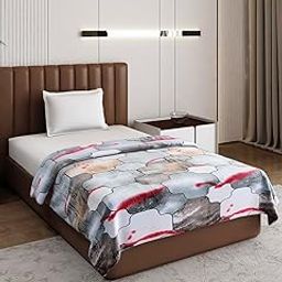 Monte Carlo Multi Printed Single Bed 240 GSM Ac Blanket (Width 160 CM, Length 220 CM) - 2-image-45