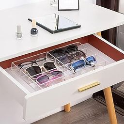Acrylic Glasses Organizer Display Tray Case 6 Slot for Jewelry Makeup Health & Beauty | Vision Care | Eyeglass Cases-image-61