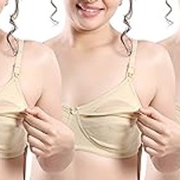 Women's Cotton Non Padded Non-Wired Maternity Bra (Pack of 3)-image-17