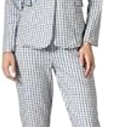 Women's Formal Blazer and Pant Set with Lapel Collar, Regular Fit, Office Wear, Breathable Fabric, 3-Piece Set Including Cami-image-35