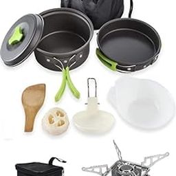 Camping Cooking Set with Portable Stove for Camping Trips (8 Tools + 1 Stove)-image-77