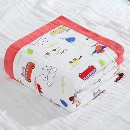 Tickle Tums- 100% Cotton 6 Layer 110 x110 cm Blanket for Kids Cozy Blanket for Winter Perfect New Born Baby Gifts New Born Baby Essentials Soft Baby Blankets Newborn Baby Products 0-4 Years-image-31