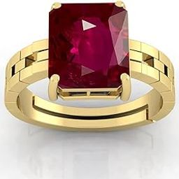 11.25 Ratti 10.60 Carat Natural Ruby Manikya Adjustable Ring With Lab Certificate-image-44
