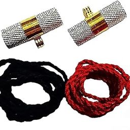 2 Piece Cylinder Tabeez/tabiz/taviz for Men and Women with 2 Thick Thread red and black-image-65