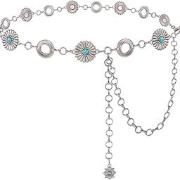 Metal Chain Belt for Women, Metal Western Waist Belt Women for Dress, Jeans, Pants, Fashion-image-42
