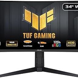 ASUS TUF Gaming 34” 1440P 1500R Curved Monitor (VG34VQL3A) - QHD (3440 x 1440), 180Hz, 1ms, Extreme Low Motion Blur, Freesync Premium Pro, 125% sRGB, DisplayHDR 400, Height Adjustable, 3 year warranty-image-21