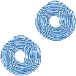 Florican Full Size 1.4 Meter (2 Pcs) Spiral Cable Protector Suitable for All iPhone/Android Mobile Charging Cables (Blue)-image-36