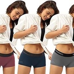 Women's Underwear Antibacterial Micromodal Airsoft | Boy Shorts | Ultra-Comfortable Sweat-Wicking & Skin-Friendly Fabric | No Irritation No Itching Stretchable & Breathable-image-2