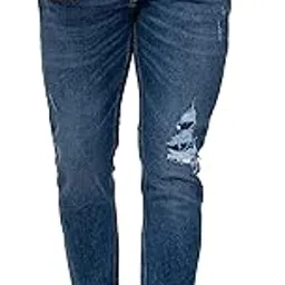 spykar Blue Mid Rise Tapered Fit Jeans for Men-picture-11