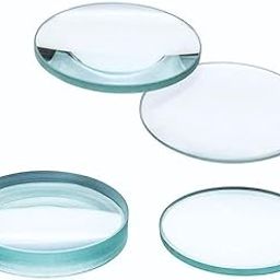 ICHEM Optical Glass Lenses (Set of 4) 50mm Double Convex & Concave, Polished Glass High Quality for Physics, Light Refraction, Ray Optics, Science Experiments, Learning & Educational Lab Equipment-image-16
