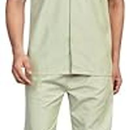 Pick N Pick Woven Cotton RICHED with Polyester Mens Nightsuit with Fully Elastic Pajama and Buttoned TOP-image-36