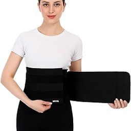 Breathable, Pain Relief & Recovery Abdominal Support Lower Back Support (Universal Size_Black) 1 unit-image-10