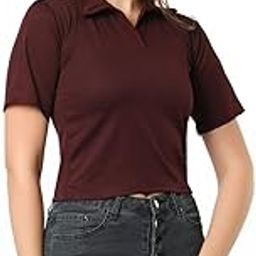 Women's Polo T-Shirt – Short Sleeves, Round Neck, Slim Fit, Soft & Comfortable Casual Wear for Everyday Style-image-62