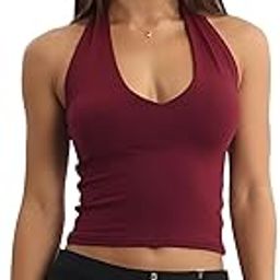 Seamless Super Soft SKIMS V Halter Neck Microfiber SOFTLINE Active WEAR/Casual WEAR Cuddle Spaghetti TOP for Women-picture-48