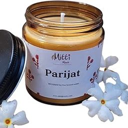 MITTI ROOTS Parijat Scented Candle | Reusable Tin Jar | Floral Soy Wax Candle for Home & Bedroom Décor | Long-Lasting Natural Aroma | Aesthetic Gifting & Mood-Setting Accent-image-65