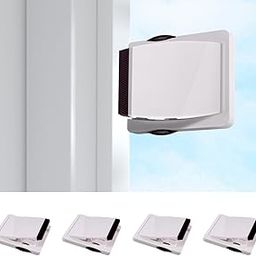 KPNG Sliding Door Lock, 3M Adhesive Child Safety Sliding Glass Door Lock for Sliding Glass , Windows, More Security for Childproof Windows, Patios , Closet ,Cabinet For Your Baby and Pets (Brown, Pack Of-4)-image-61