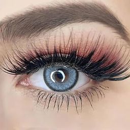 Diamond Eye contact lenses zero power color Blue lens with case and solution for women men girls-image-7