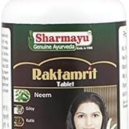 Sharmayu Raktamrit Tablets | 60 Tabs | Ayurvedic Blood Purifier for Pimples, Acne, Boils & Skin Diseases | Natural Detox Supplement-image-129