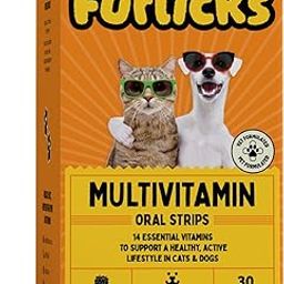 Multivitamin for Dogs & Cats | Vitamins C, K2, B, D, A, Omega, Calcium & Zinc for Growth & Development, Heart, Liver & Joint Health, Performance & Immunity (30 Oral Dissolving Strips)-21