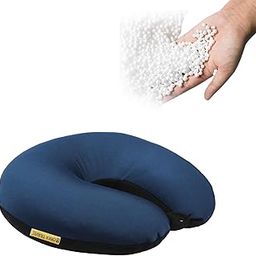 ORKA TRAVEL U Neck Pillow Microbeads Solid Dark Blue Black-picture-48