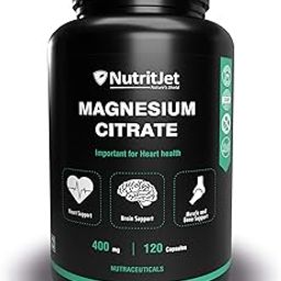 Magnesium Citrate Powder Capsules 400mg [120 Caps] Pure Non-GMO Supplements, Natural Sleep Calm Relax-23