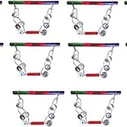AOKO (Pack of 10)14-INCH Wooden Lezim Dance instrument for dance and celebrations in School PT/Independence Day/Republic Day/Ganesh visarjan etc-picture-24