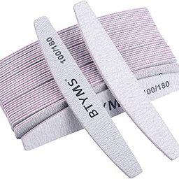 25 Packs 100/180 Grits Nail Buffering Files Doubled Sides Emery Boards Coarse Nail File Manicure Tools-image-34