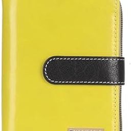 Europa Genuine Leather Purse, Wallet for Women, Ladies with RFID (20 Card Slots) Green-35