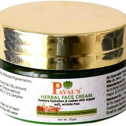 Payal's Herbal Face Cream, Hydrating and Wrinkle-Free Formula with Kesar Aloe Vera and Rose, 60g-37