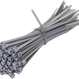 Electronic Spices Grey Cable Zip Ties,66 Nylon Self Locking Wire Zip Ties (2.5X150mm) 100 Pieces (GREY)-image-22