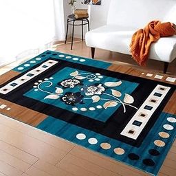 GULDASTA CARPET Floral Soft Multi-Color Carpet for Living Room - 5x7 Feet| Elegant Bedroom & Living Area Rug with Anti-Slip Backing| Durable, Stylish, and Comfortable Home Decor Floor Covering-image-50
